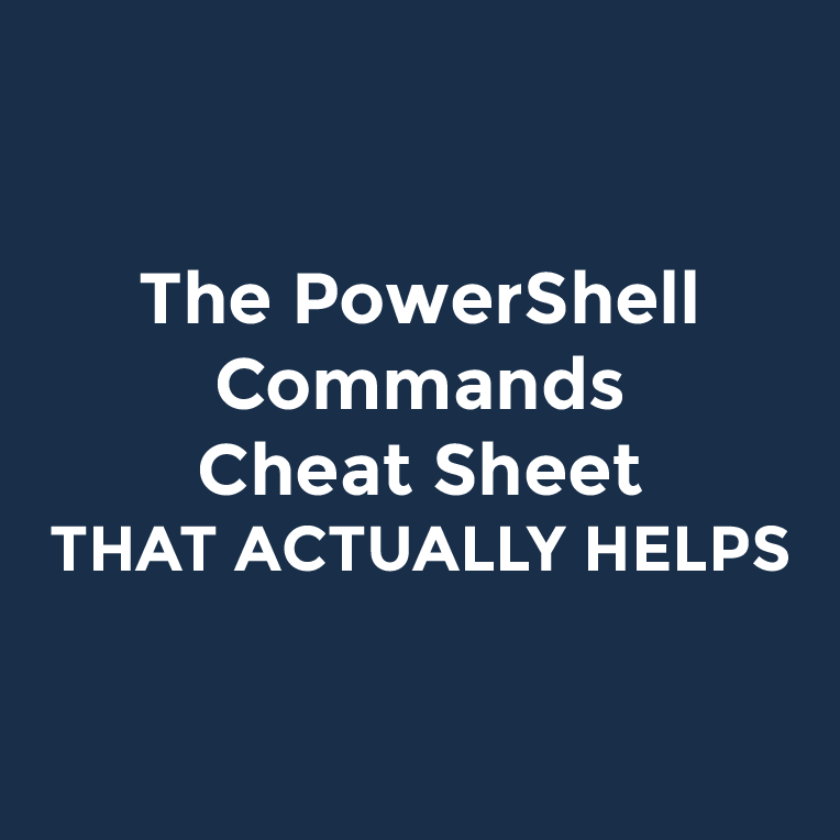 Powershell Commands Cheat Sheet 3068