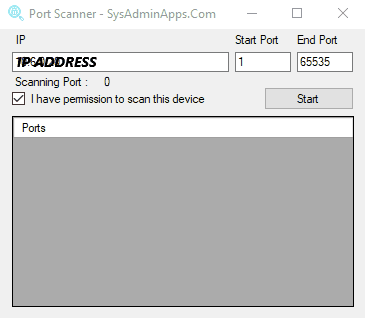 Quick Port Scanner